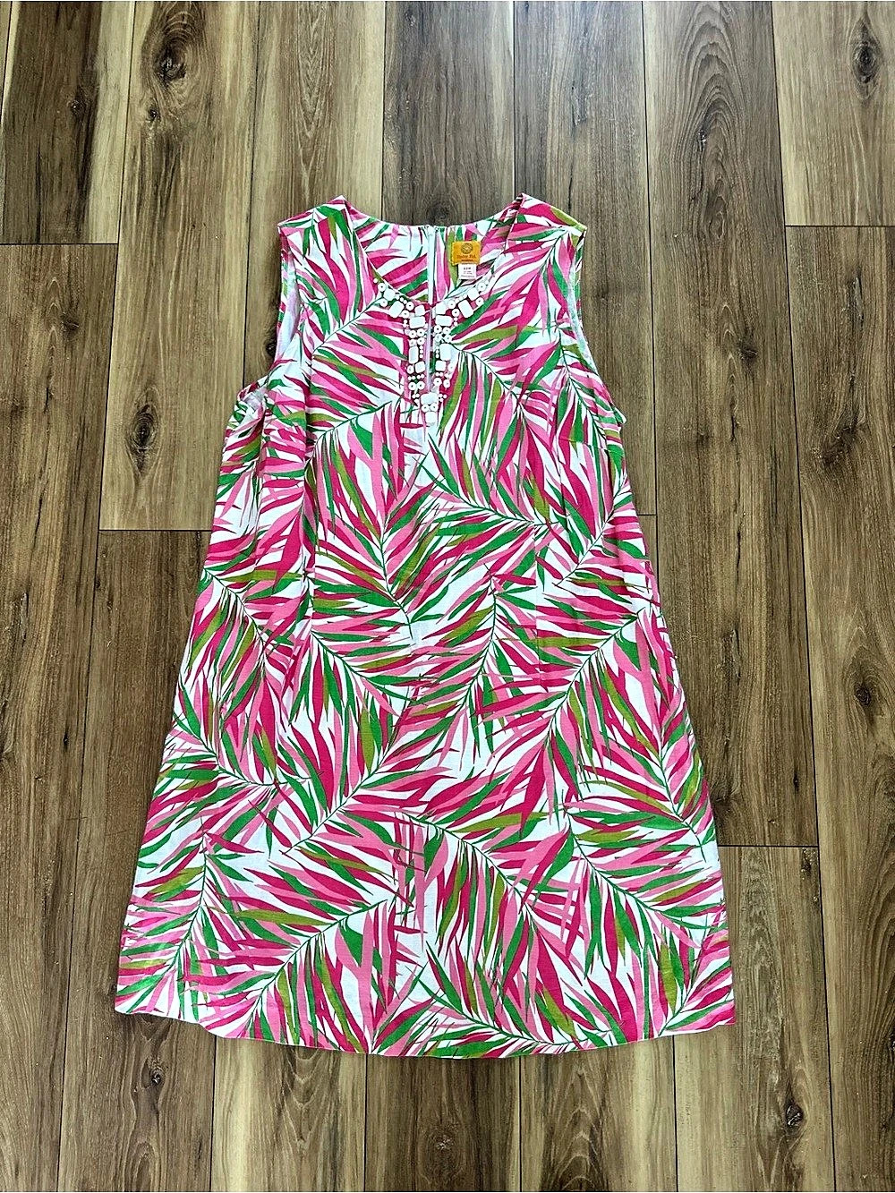Ruby rd womens linen blend tropical dress size 22W